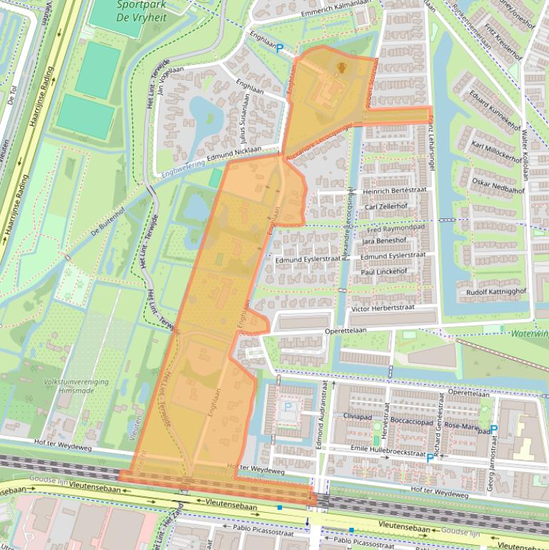 Kaart van postcodegebied 3543BD.