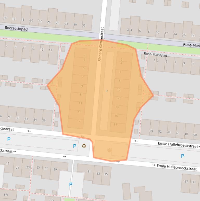 Kaart van postcodegebied 3543BW.