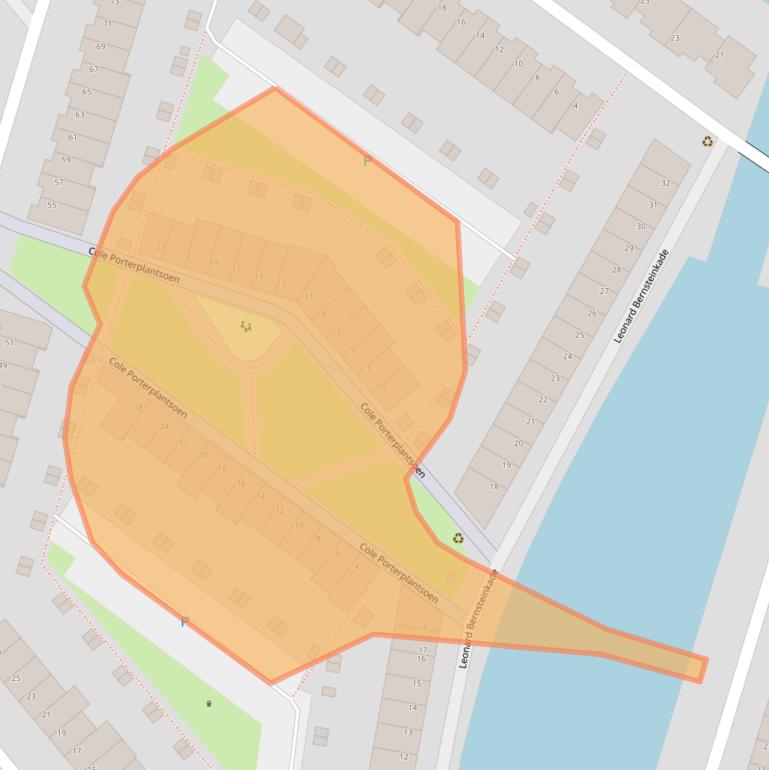 Kaart van postcodegebied 3543CD.