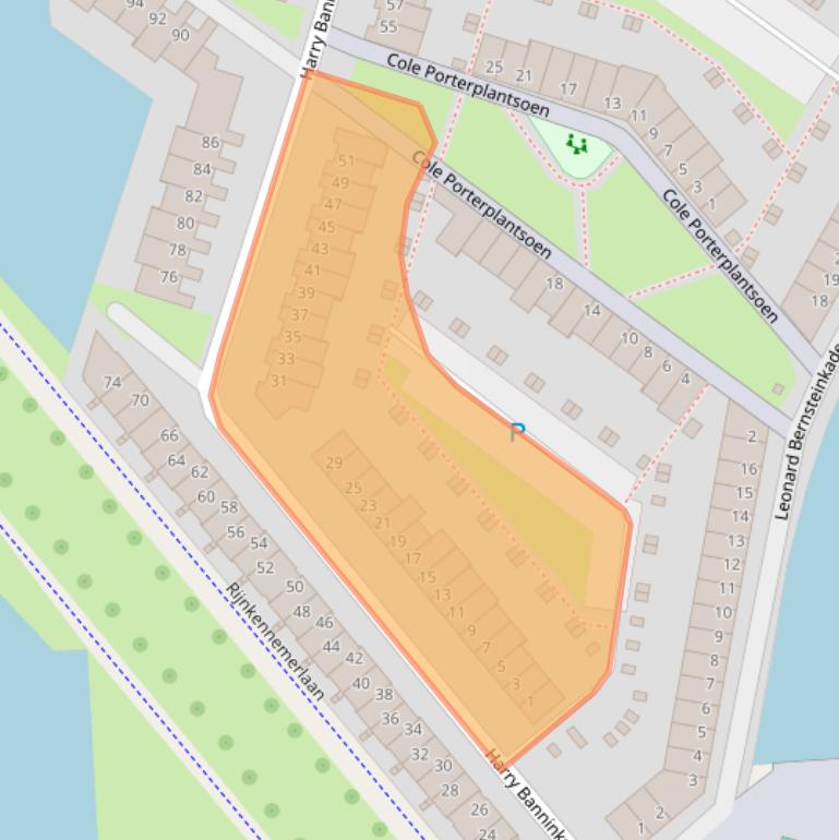 Kaart van postcodegebied 3543CE.