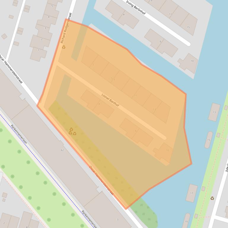 Kaart van postcodegebied 3543CT.