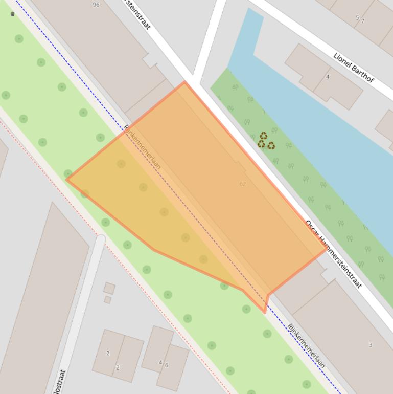 Kaart van postcodegebied 3543CW.