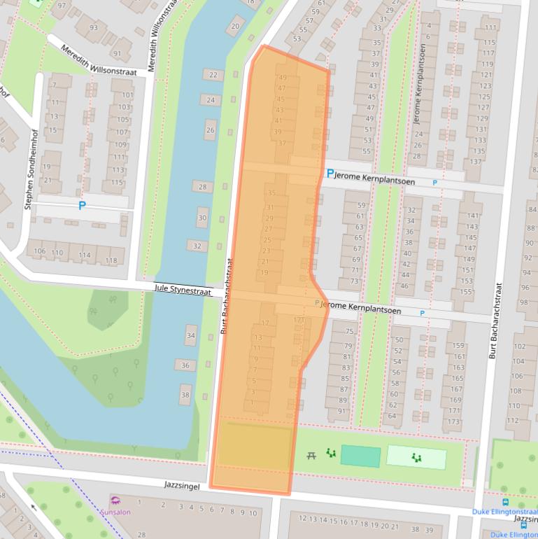 Kaart van postcodegebied 3543DA.