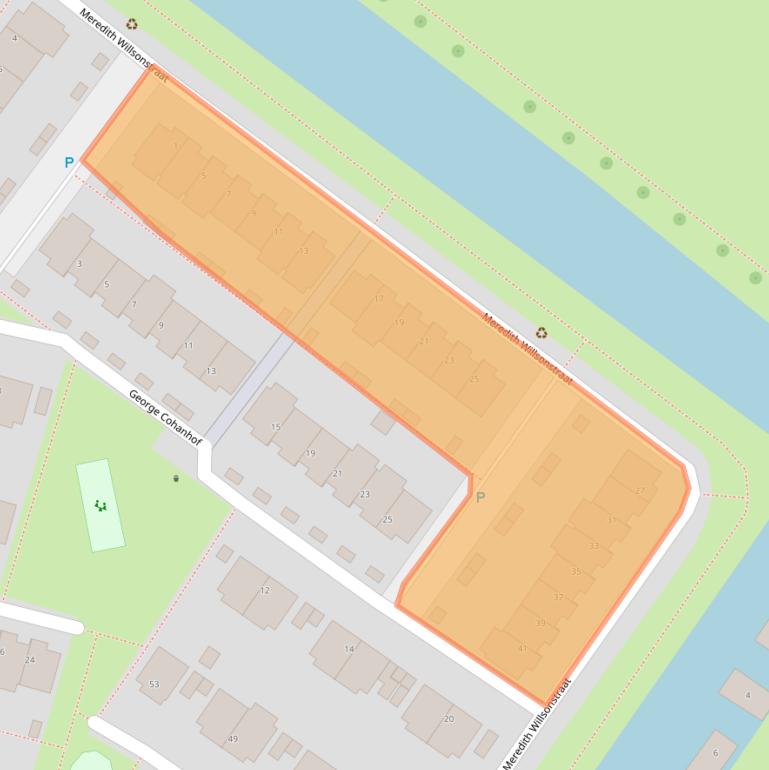 Kaart van postcodegebied 3543DL.