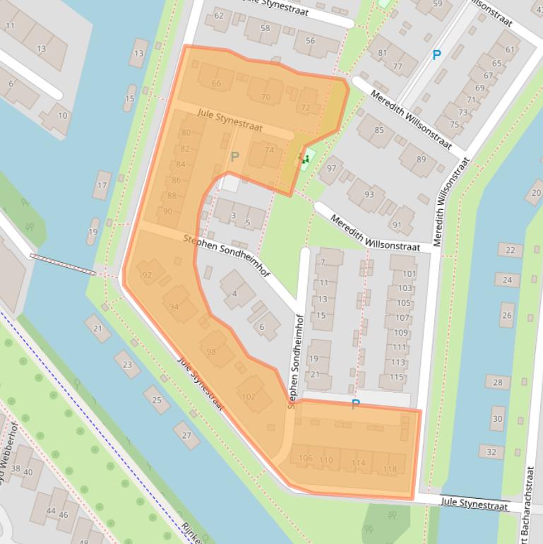 Kaart van postcodegebied 3543DS.