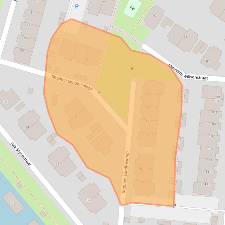 Kaart van postcodegebied 3543DT.