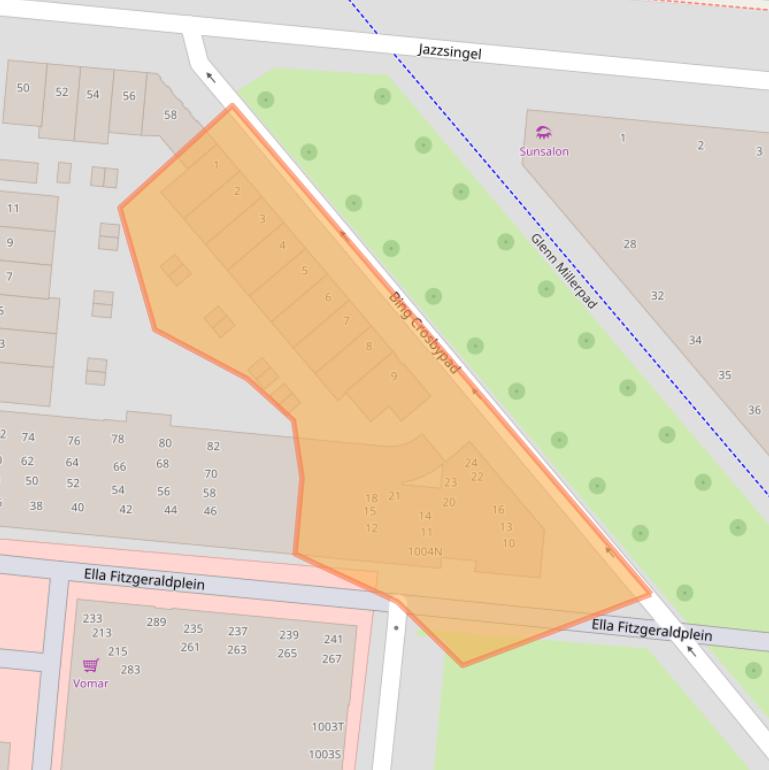 Kaart van postcodegebied 3543EM.