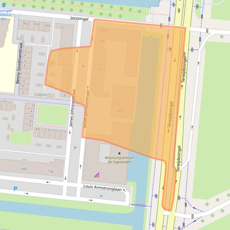 Kaart van postcodegebied 3543GD.