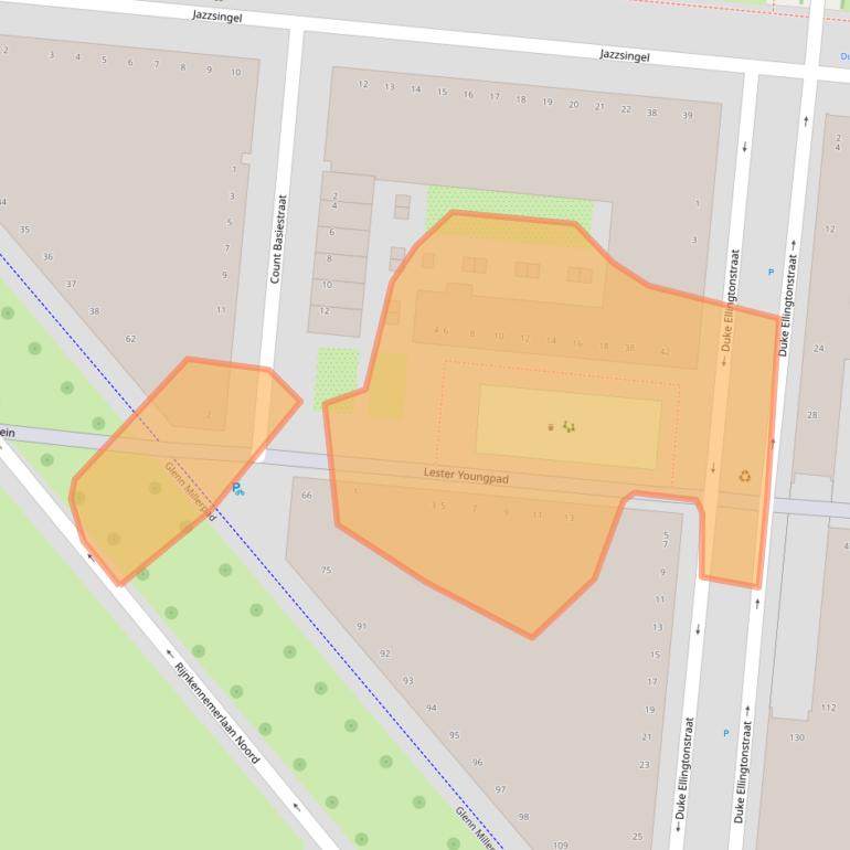 Kaart van postcodegebied 3543GJ.