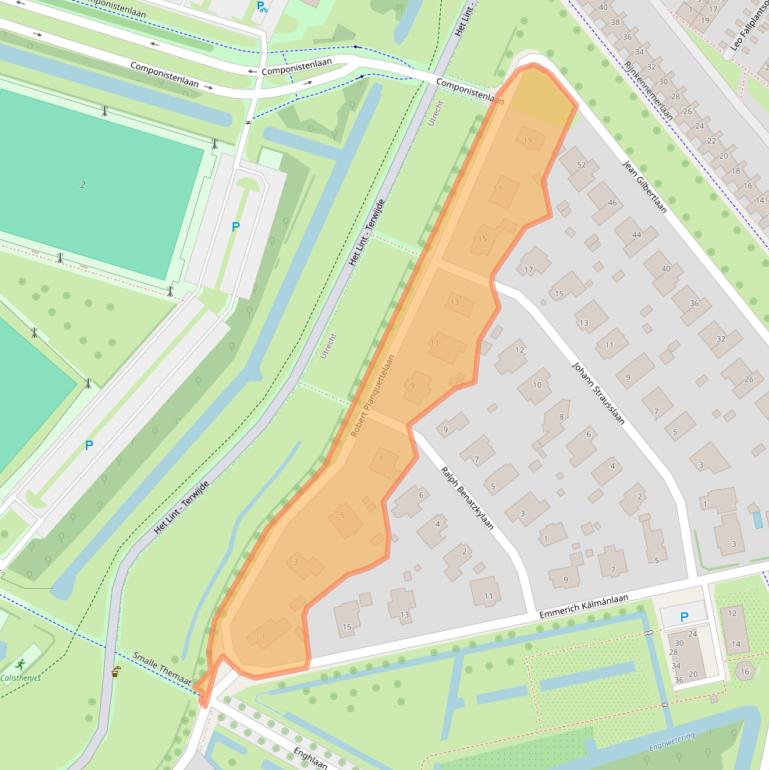 Kaart van postcodegebied 3543HA.