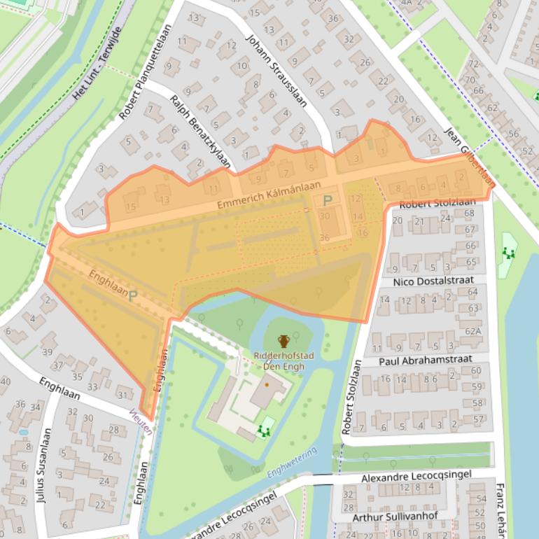 Kaart van postcodegebied 3543HB.