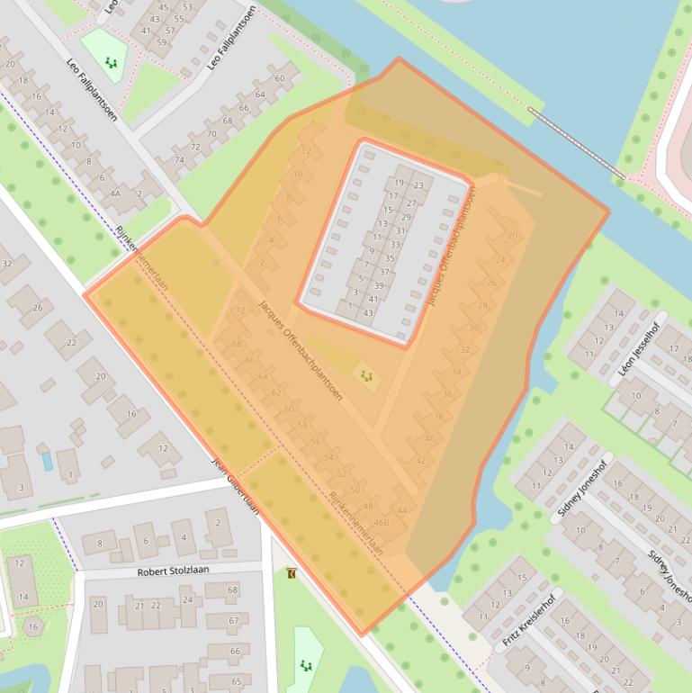 Kaart van postcodegebied 3543HK.