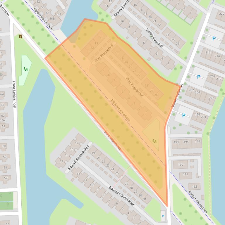 Kaart van postcodegebied 3543HN.