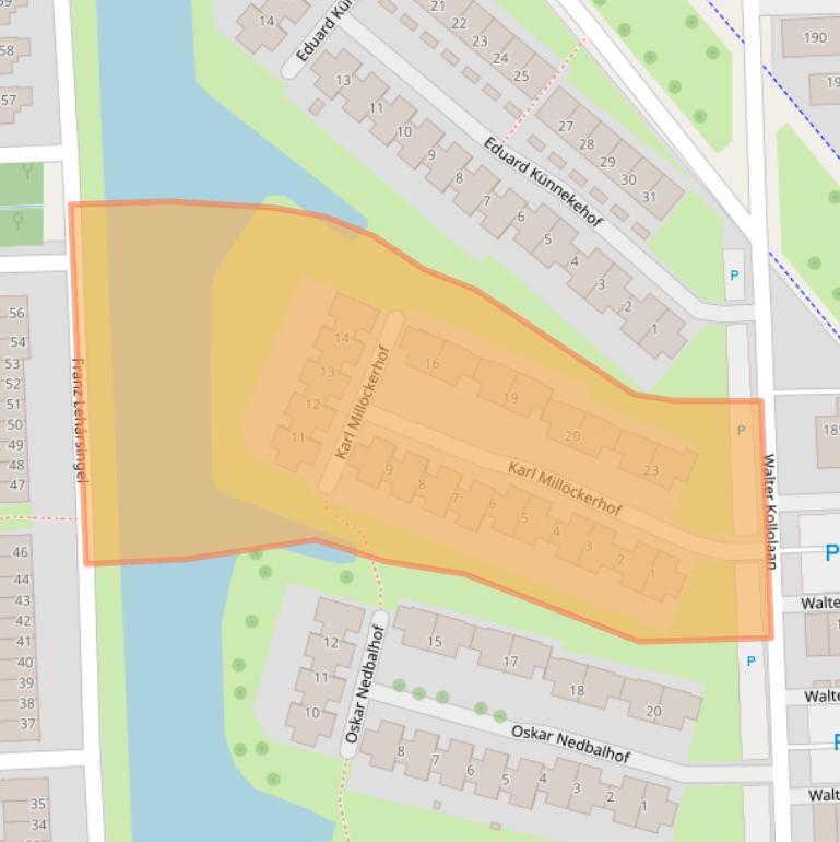 Kaart van postcodegebied 3543HV.