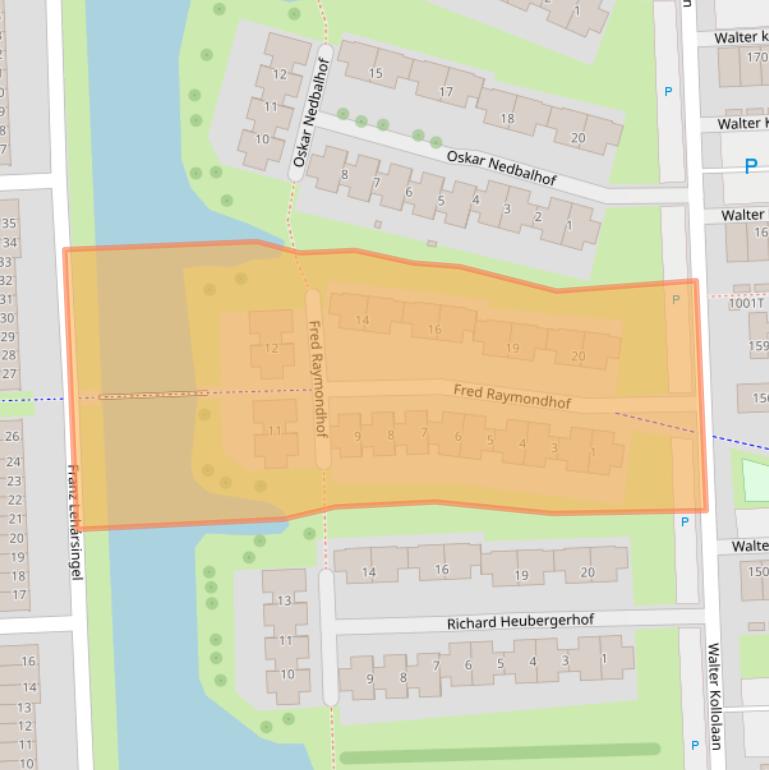 Kaart van postcodegebied 3543HX.