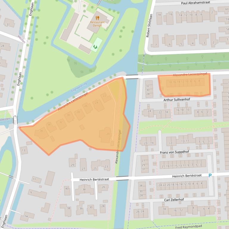 Kaart van postcodegebied 3543JE.
