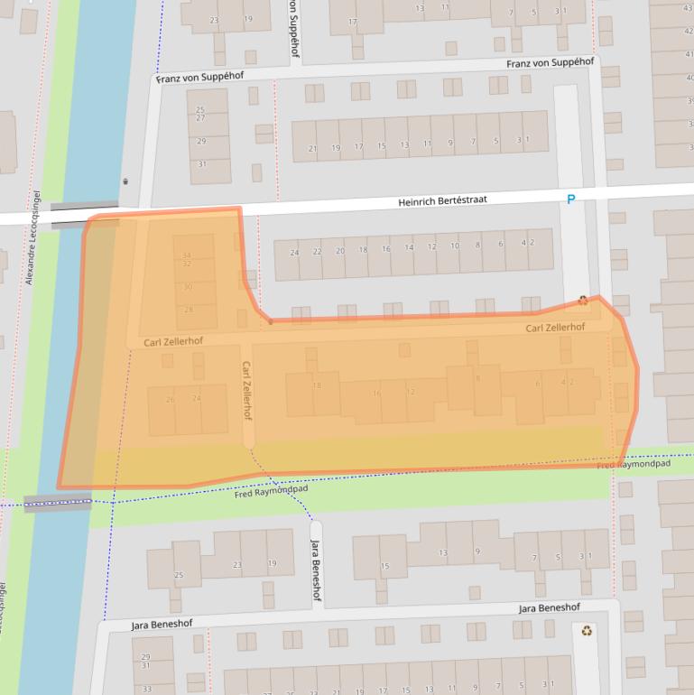 Kaart van postcodegebied 3543JN.