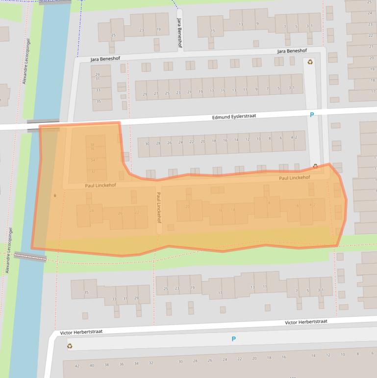 Kaart van postcodegebied 3543JT.