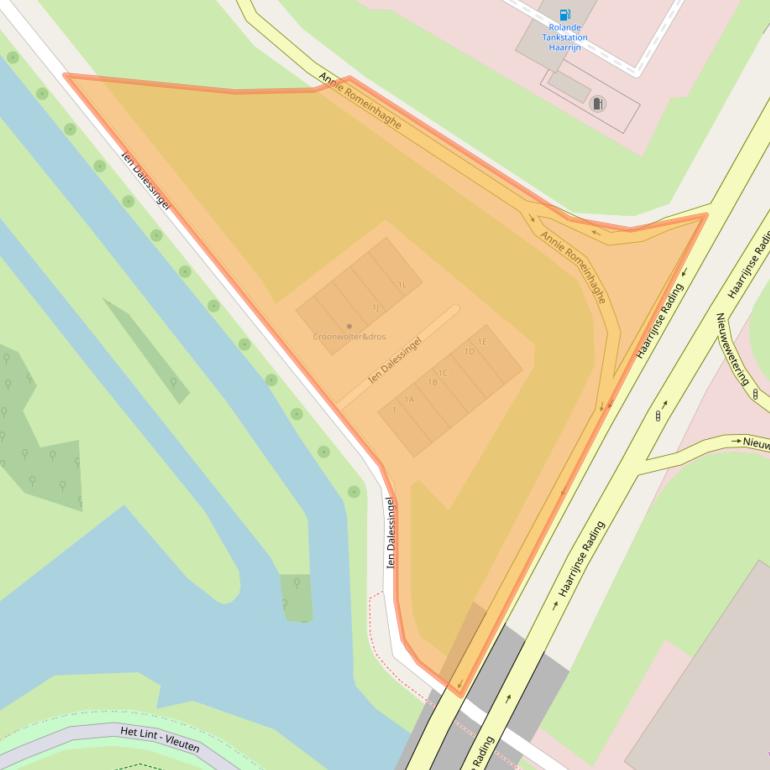 Kaart van postcodegebied 3543MD.