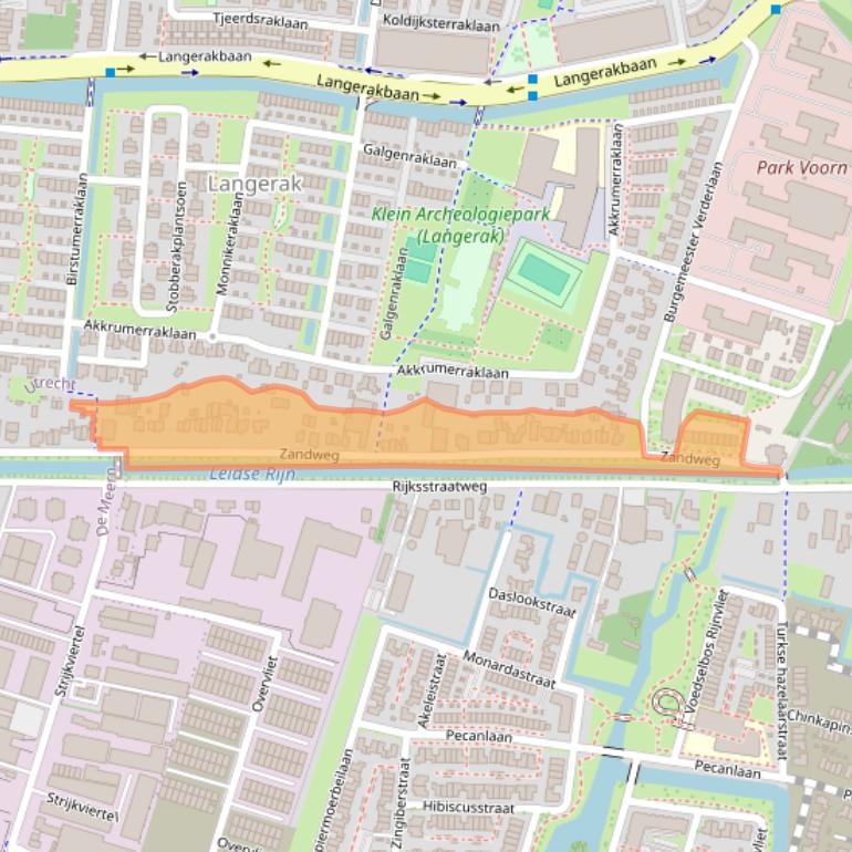 Kaart van postcodegebied 3544AA.