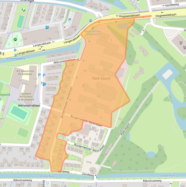 Kaart van postcodegebied 3544AD.