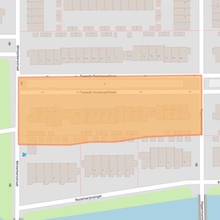 Kaart van postcodegebied 3544AP.