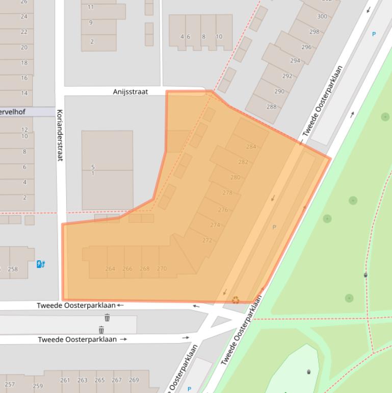 Kaart van postcodegebied 3544AX.
