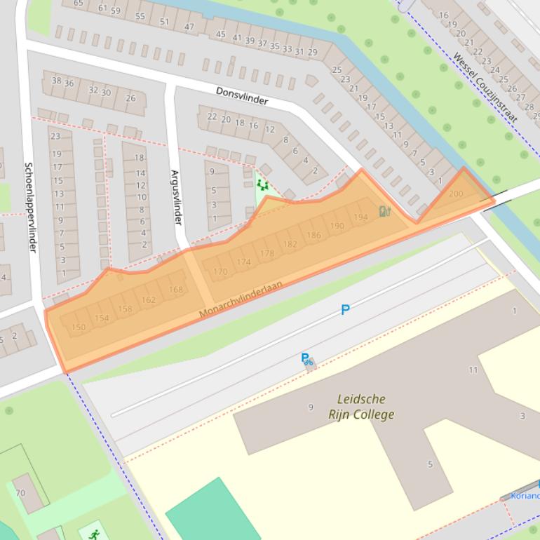 Kaart van postcodegebied 3544DC.