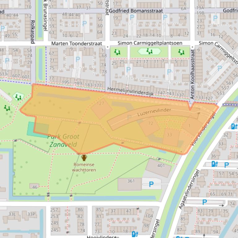 Kaart van postcodegebied 3544DK.