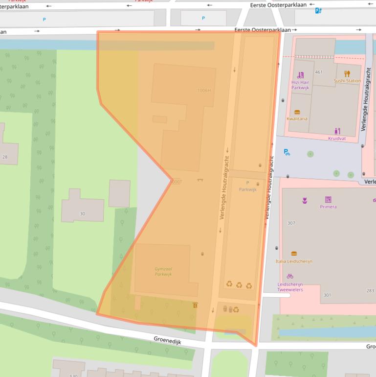 Kaart van postcodegebied 3544EA.