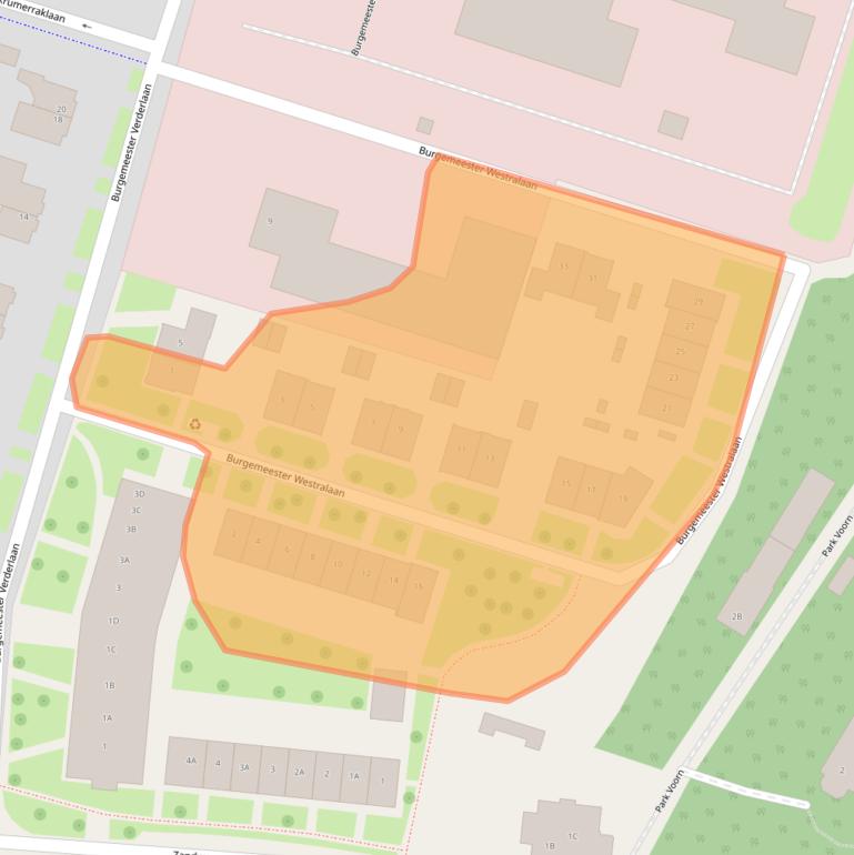 Kaart van postcodegebied 3544GB.