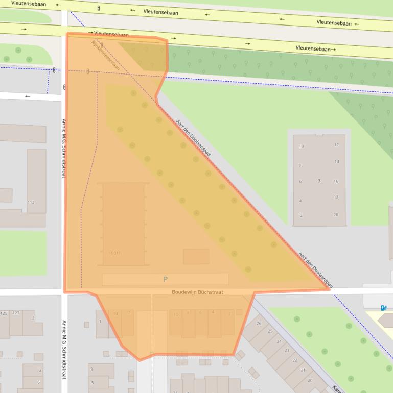 Kaart van postcodegebied 3544HJ.
