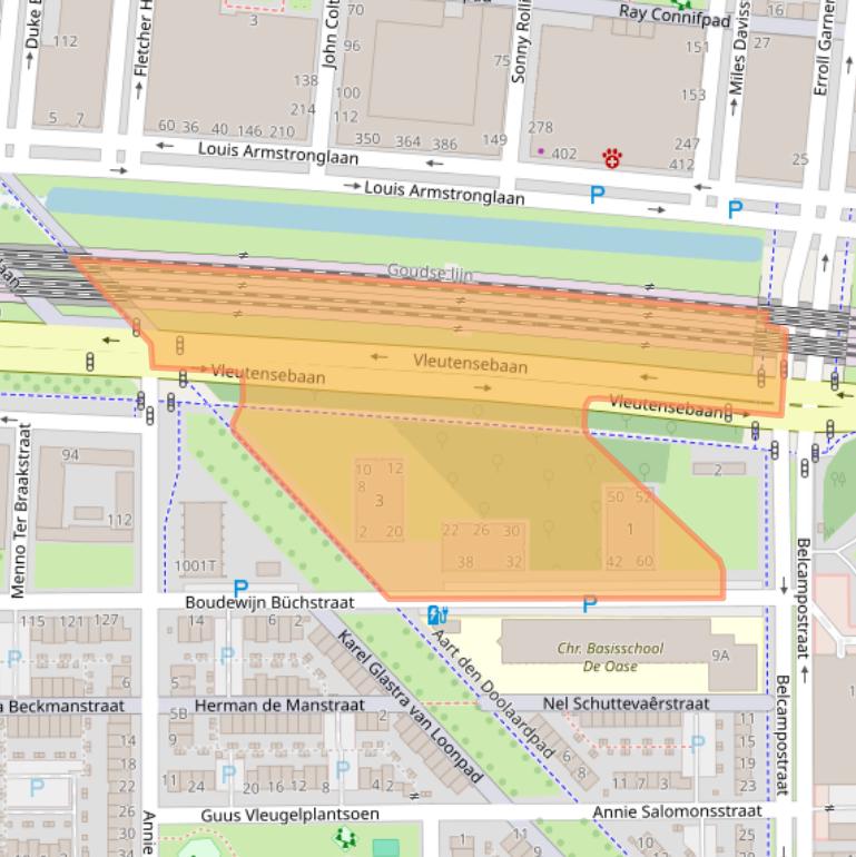Kaart van postcodegebied 3544HM.