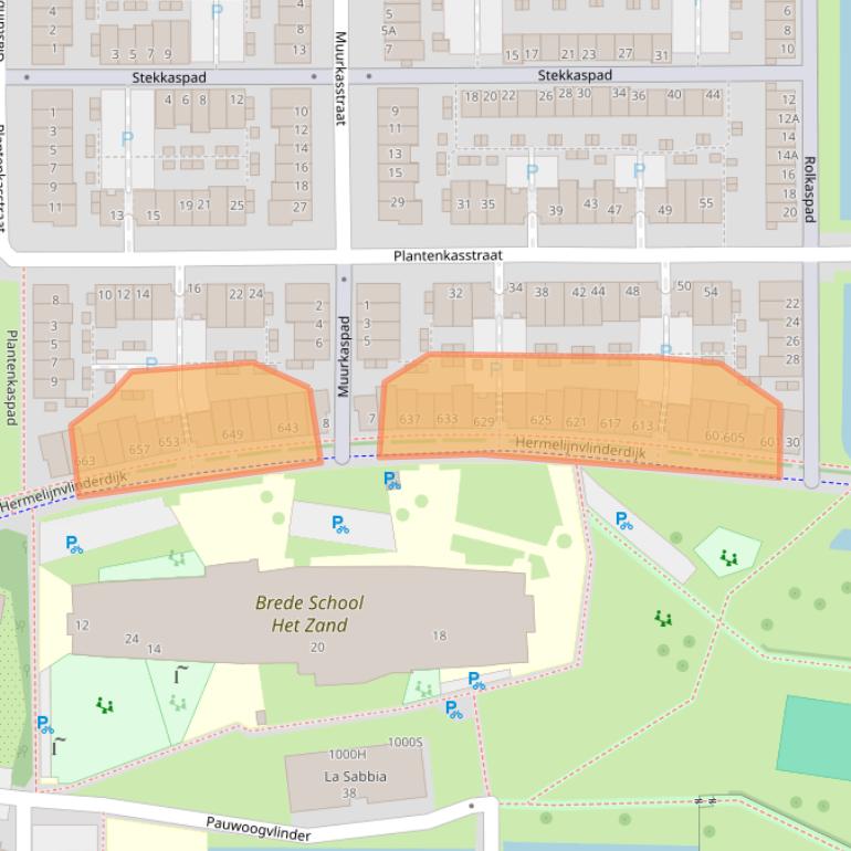 Kaart van postcodegebied 3544JG.