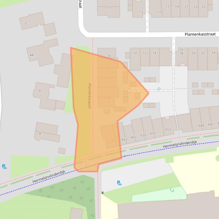 Kaart van postcodegebied 3544JH.