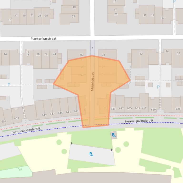 Kaart van postcodegebied 3544JK.