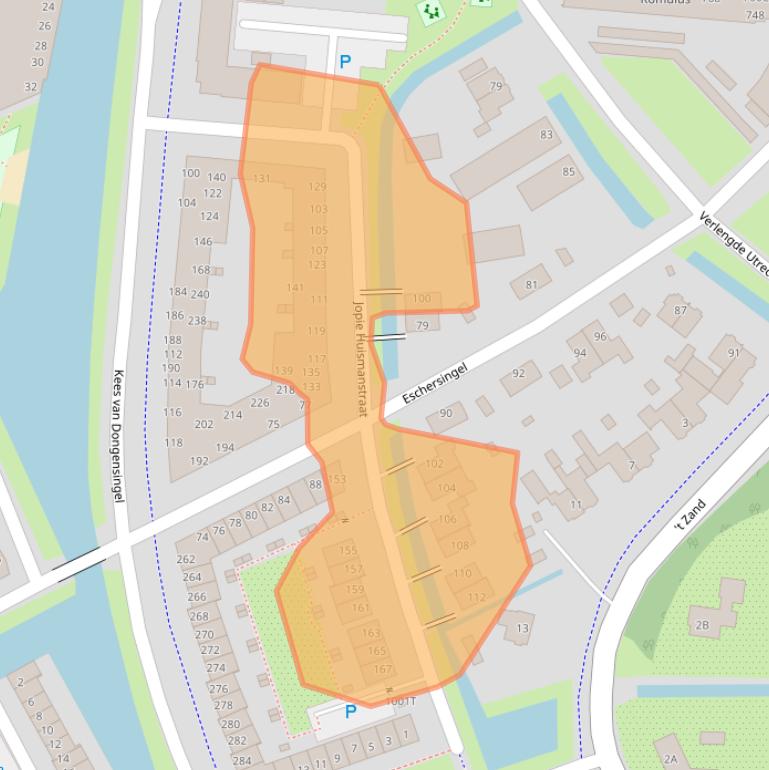 Kaart van postcodegebied 3544KH.