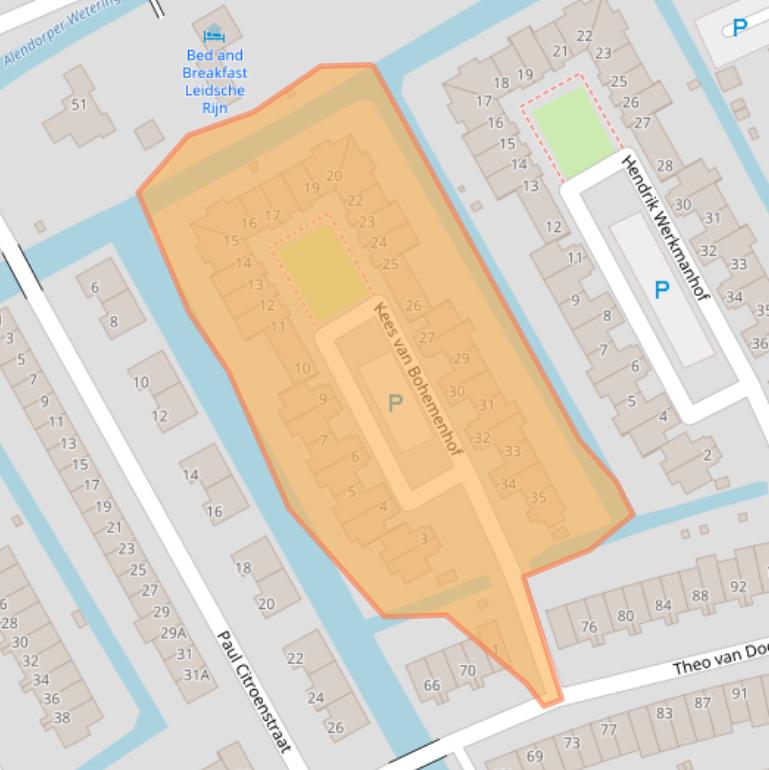 Kaart van postcodegebied 3544MC.