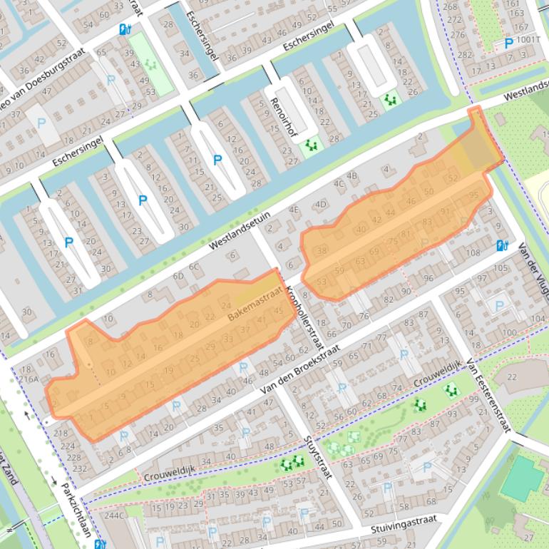Kaart van postcodegebied 3544MT.