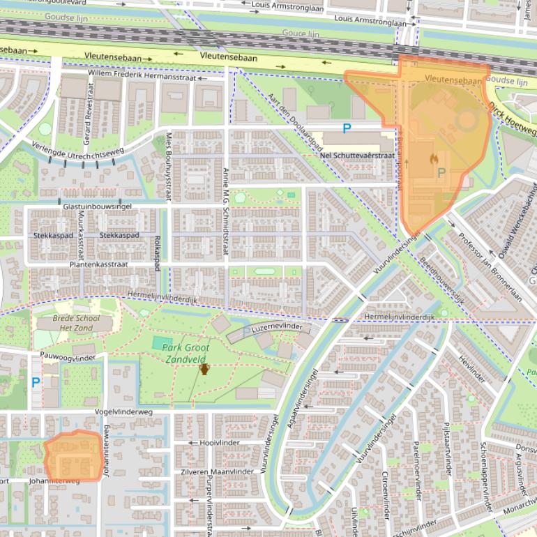 Kaart van postcodegebied 3544NG.