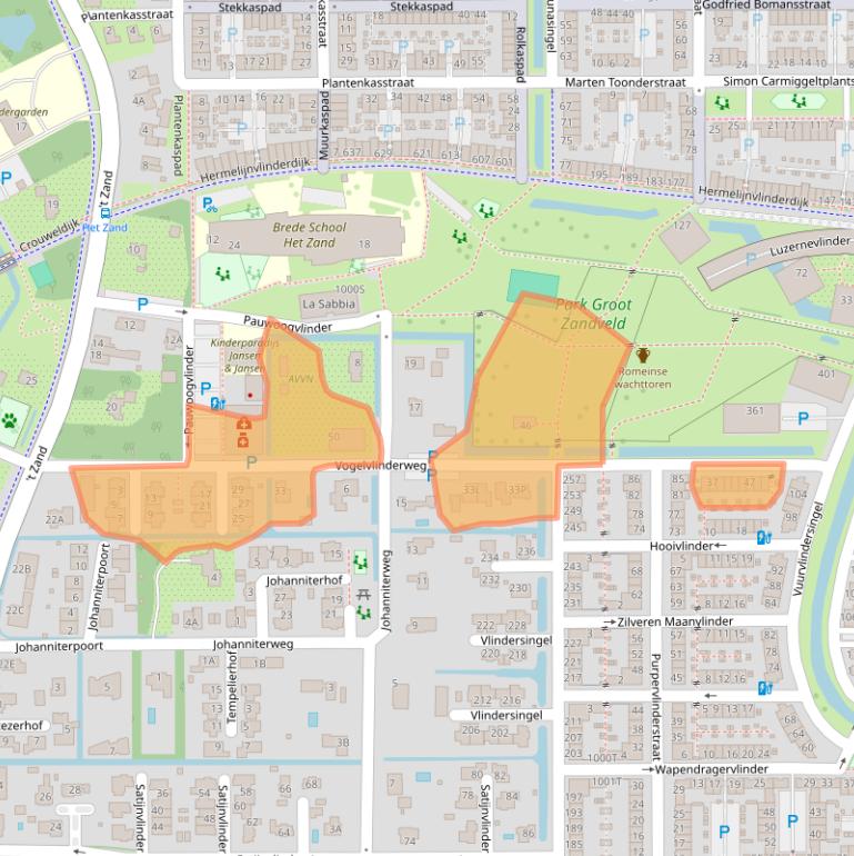 Kaart van postcodegebied 3544NJ.