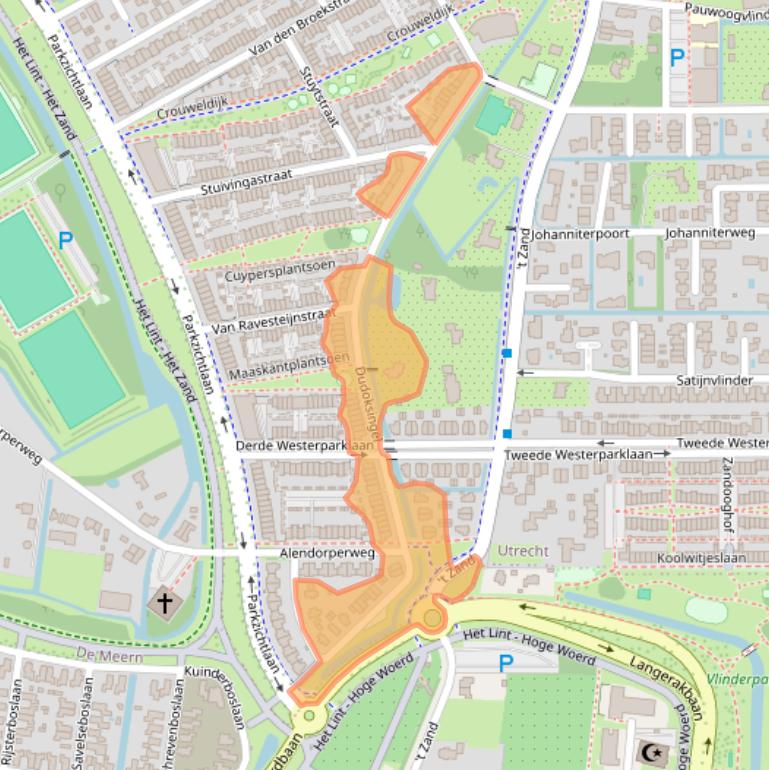 Kaart van postcodegebied 3544NK.