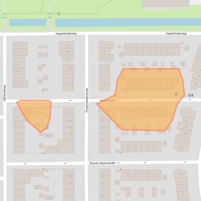 Kaart van postcodegebied 3544NL.