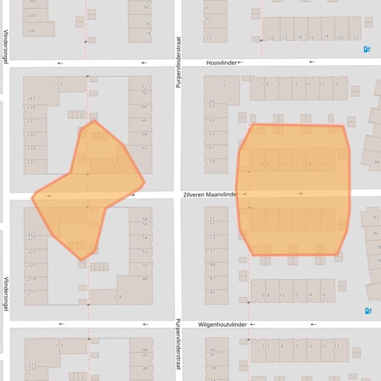 Kaart van postcodegebied 3544NM.