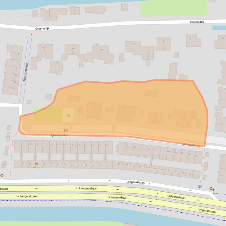 Kaart van postcodegebied 3544PB.