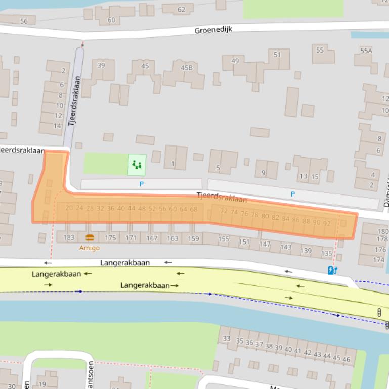 Kaart van postcodegebied 3544PD.