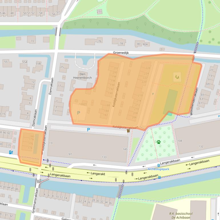 Kaart van postcodegebied 3544PP.