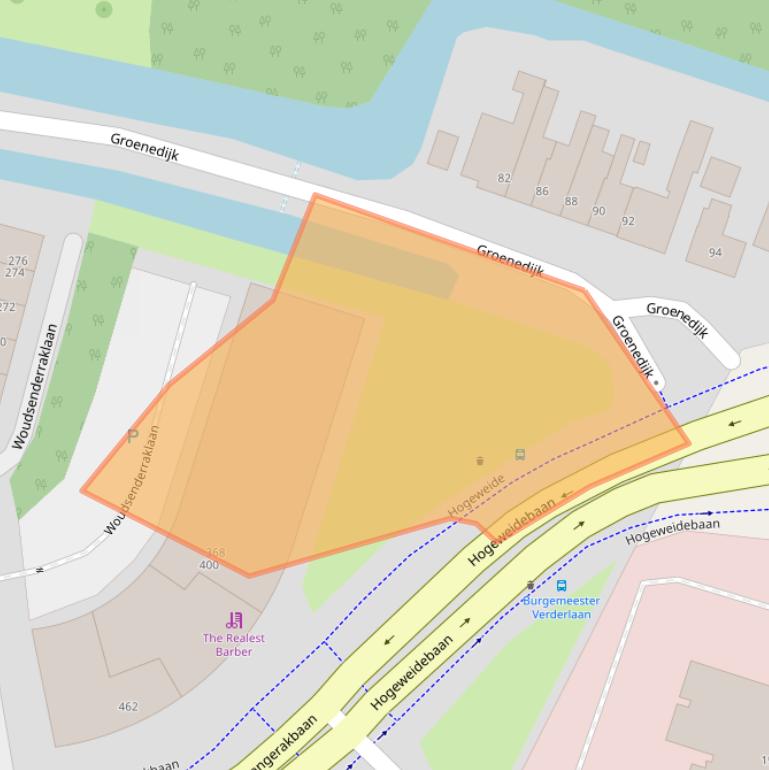 Kaart van postcodegebied 3544PW.