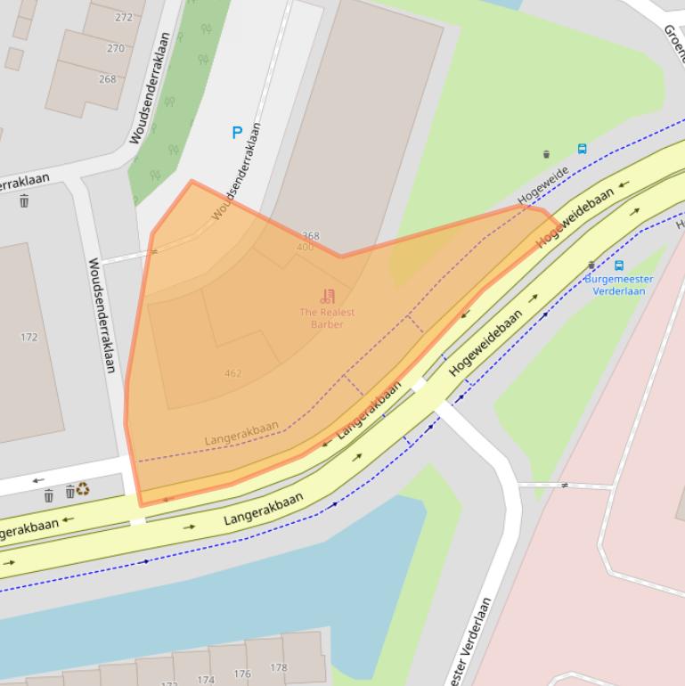 Kaart van postcodegebied 3544PX.