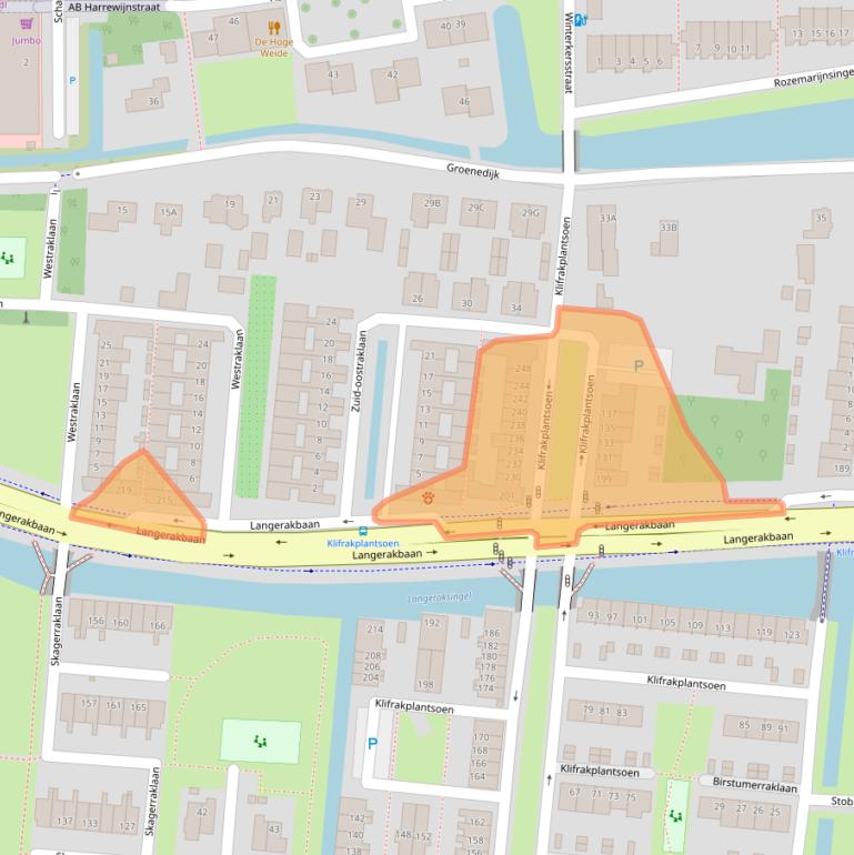 Kaart van postcodegebied 3544RD.